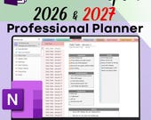 OneNote Template 2026 2027 Professional OneNote Planner For Project Management And Work Planning