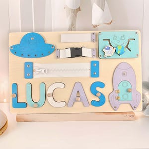 Name Puzzle With Peg, Wooden Letter Puzzle, Baby Name Puzzle, Wooden Baby Brush, Custom Baby Gift, Baby Shower Gift, Busy Board Puzzle