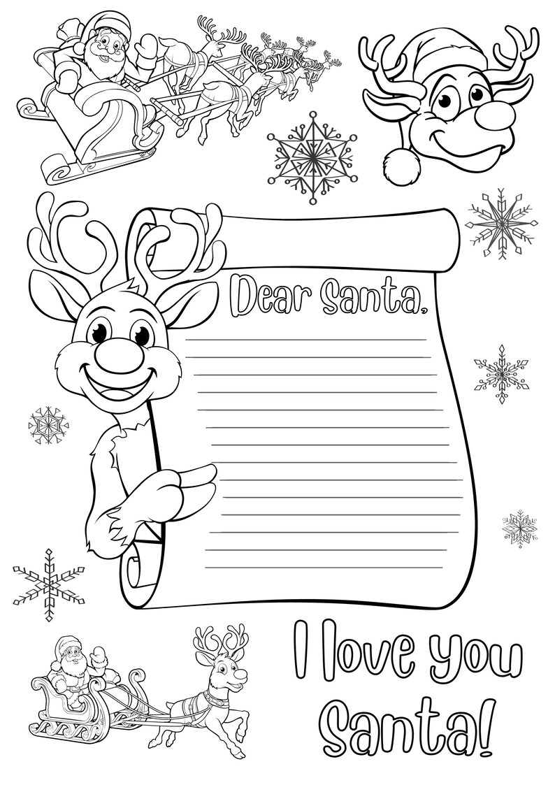 Letters to Santa Activity for Kids and Parents Activity Sheets ...