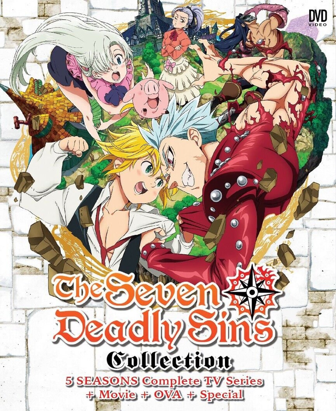 English Dubbed of the Seven Deadly Sins Season 1-5 1-100end2 Movie