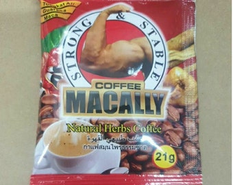 2 Box - Macally Coffee Natural Herbs Coffee (20schx21g) with Free DHL Express Shipping, Gift For Him