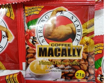 Macally Coffee Natural Herbs Coffee (20schx21g) with Free DHL Express Shipping, Gift For Him