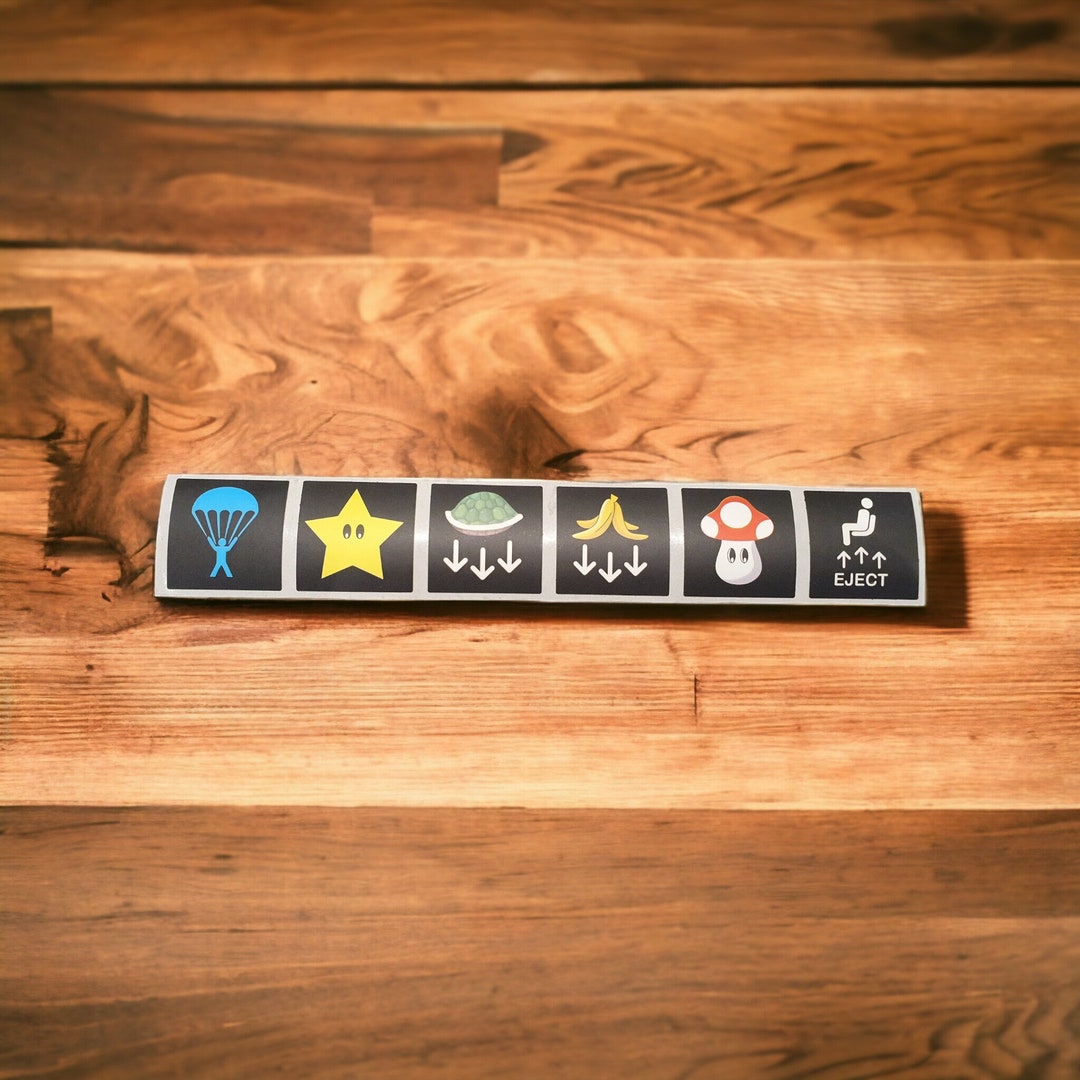 Novelty Car Button, Racing Decal Stickers, Set of Six, Kart Racing Stickers Etsy UK