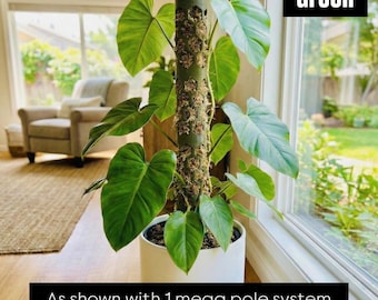 Mega Moss Pole System - Modular & Eco-Friendly - Expandable Plant Support for Thriving Indoor Gardens