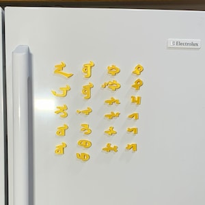 Imanes de letras mongoles