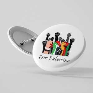 Free Palestine Pin for Backpack Jacket Metal Safety Button Pin Free USA Shipping Human Rights Gift Peace Activist Gift Back to School Gift