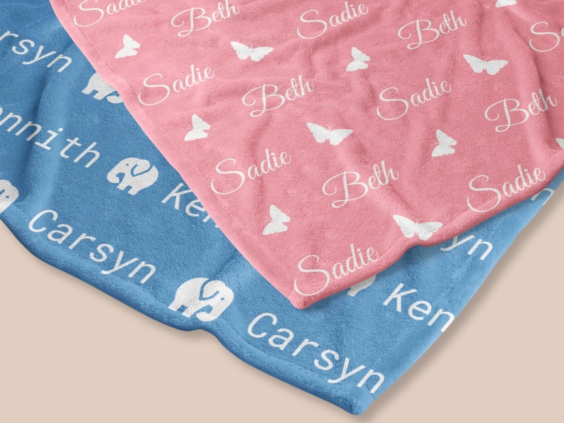 Personalized Name Custom Blanket for Baby and Kids Personalised Baby