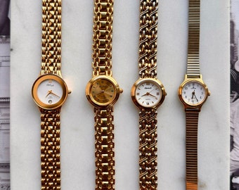 Gold vintage watches - all working - in good vintage condition