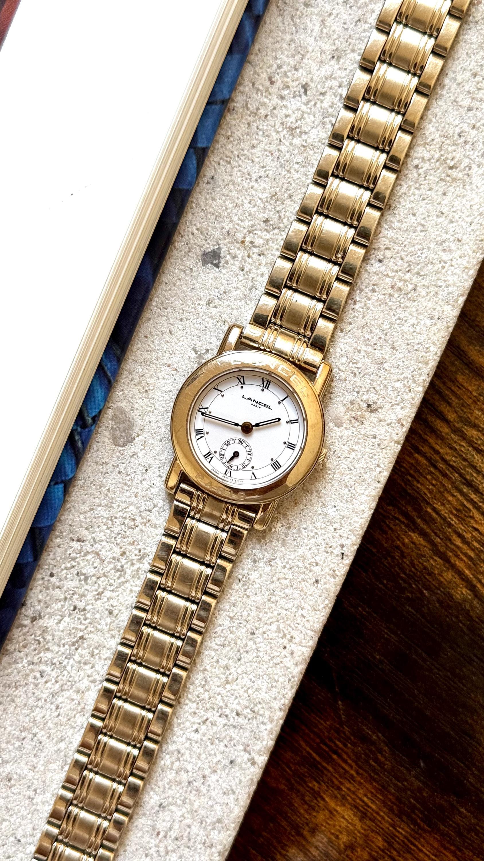 LANCEL ゴールド アナログ腕時計 Lancel watches - Etsy 日本