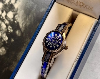 1円スタート アンドレ ムッシュ Andre Mouche スイス製 花柄