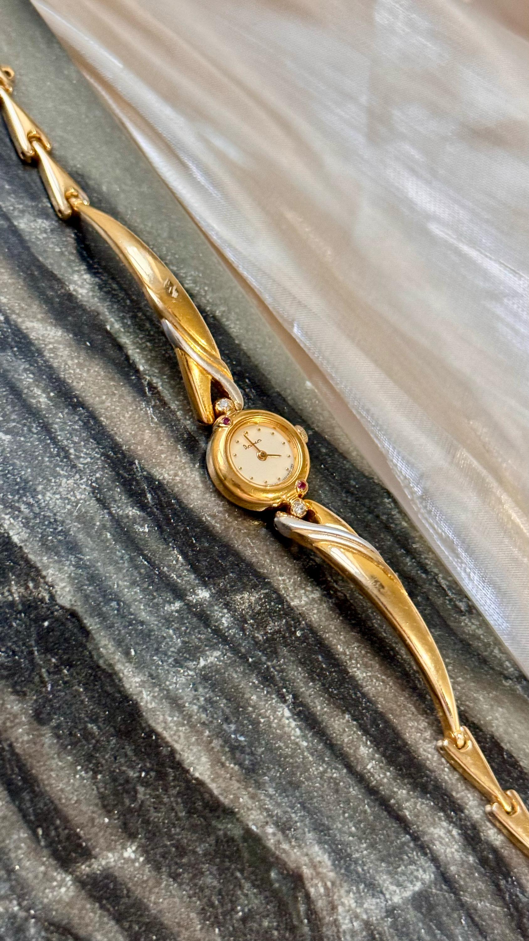 Dana ORIENT Vintage Watch 1990s - Diamonds and Rubies - Etsy
