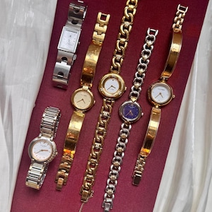 Courreges Vintage Gold Plated Ladies Paris Swiss Made Red Dial Watch Quartz 31mm WTS] Courreges Vintage Gold Plated Ladies Paris Swiss Made  main image 2