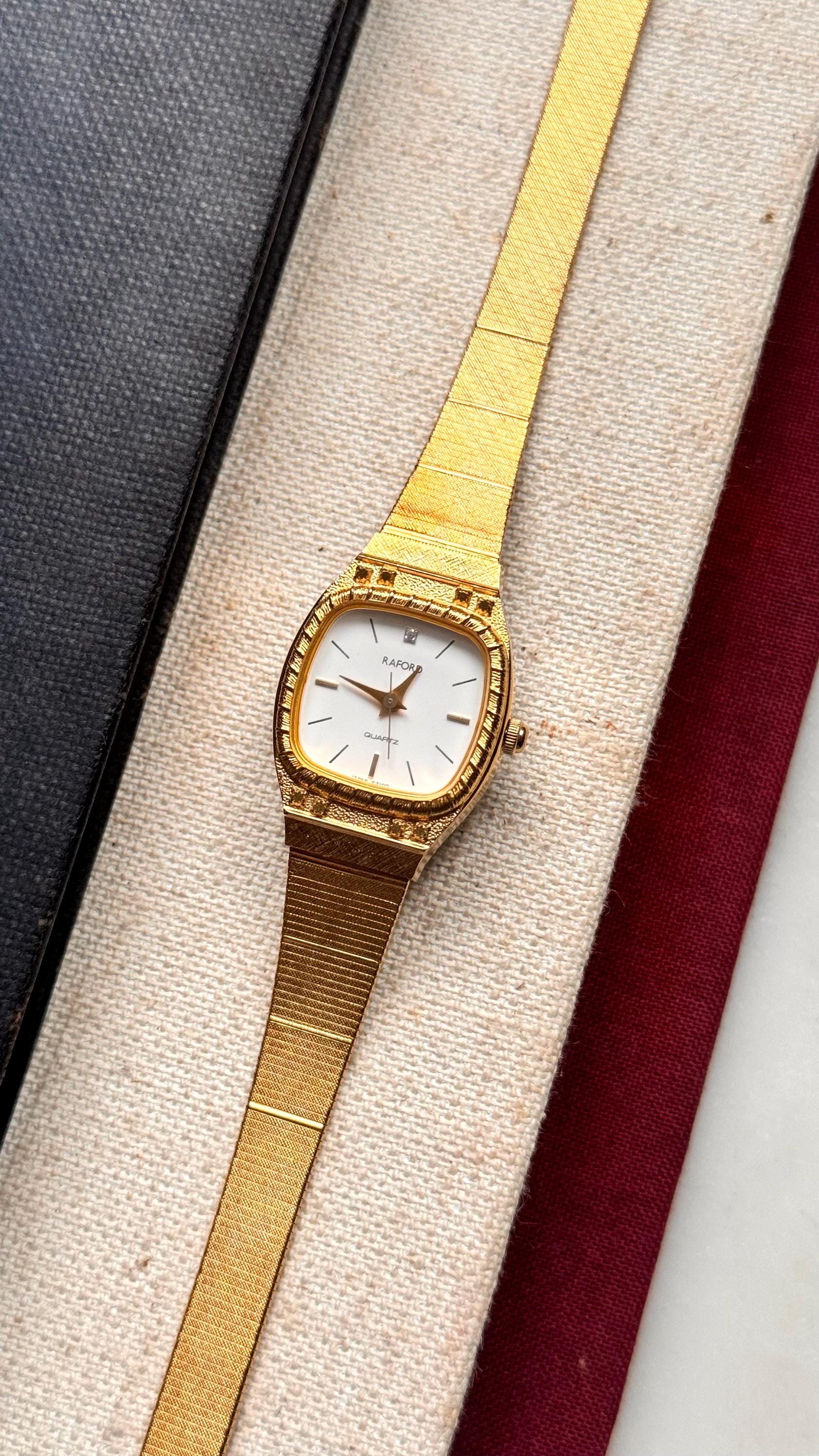 Raford Vintage Watch With Gold Plated Integrated Bracelet - Etsy