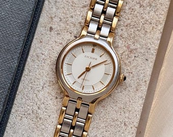 Seiko Exceline ゴールド メッシュ時計 SEIKO Exceline ゴールドトーンメタルレディースウォッチ