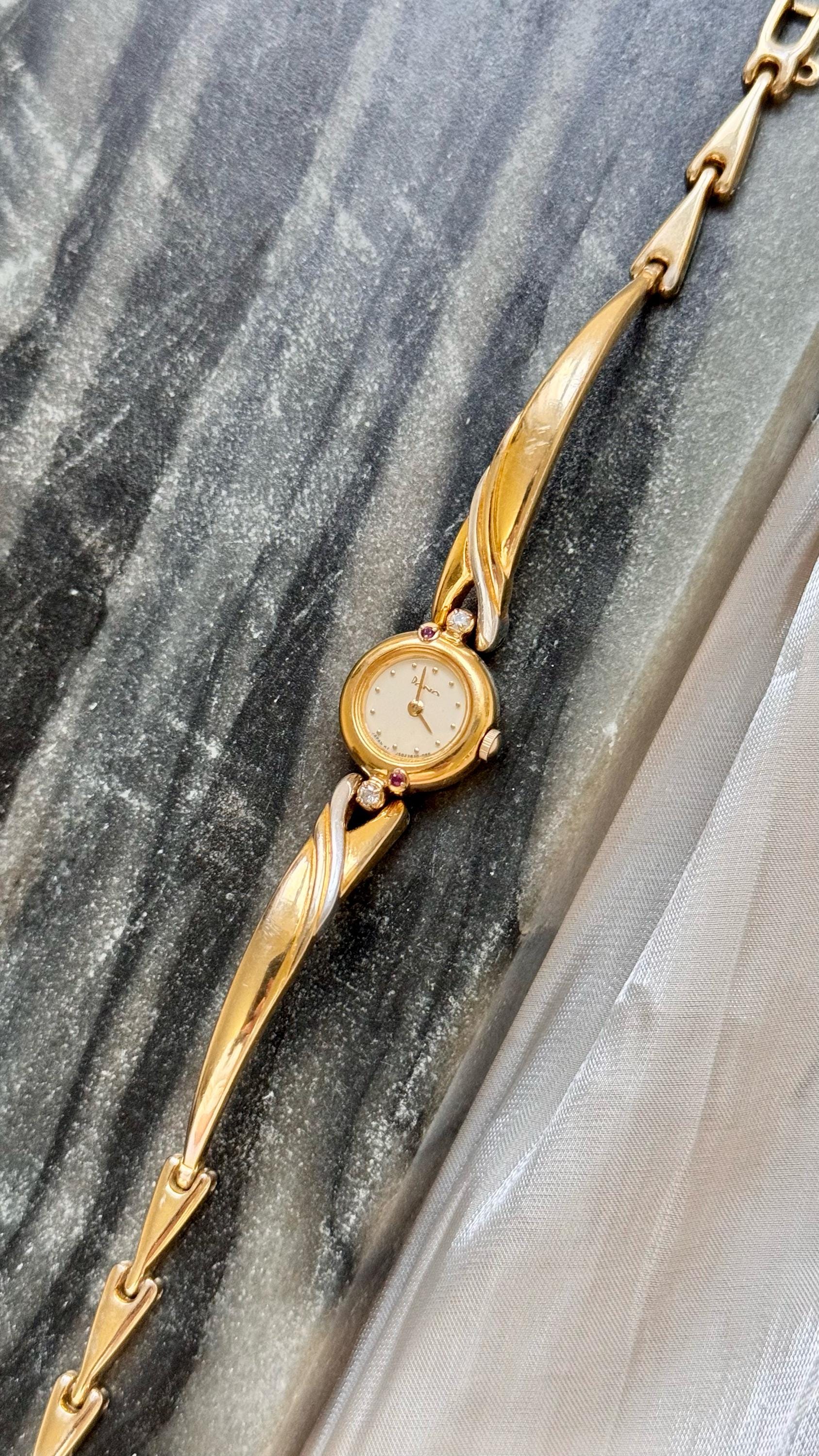 Dana ORIENT Vintage Watch 1990s - Diamonds and Rubies - Etsy