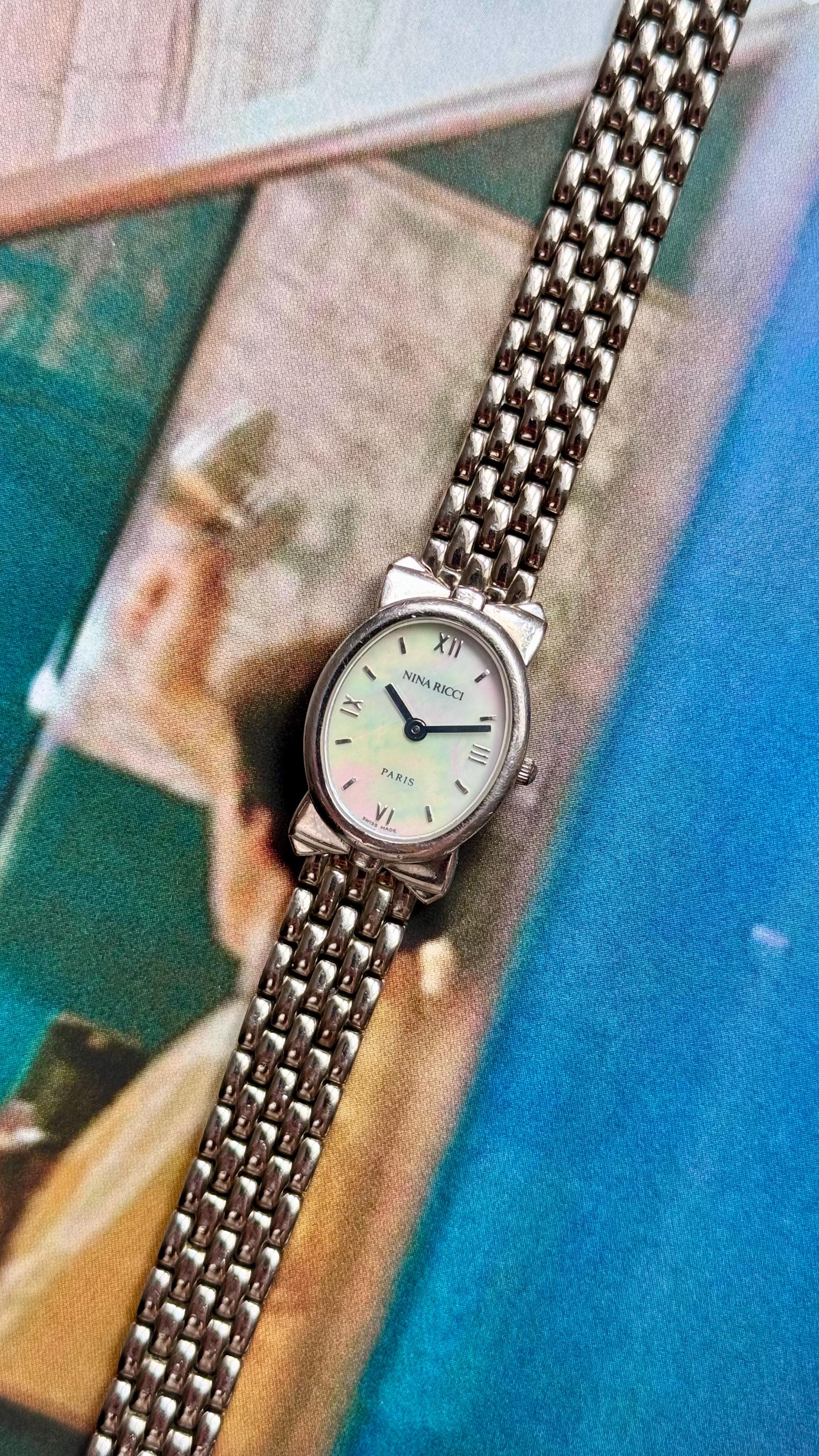 Nina Ricci Vintage Watch - Mother of Pearl Dial - Etsy