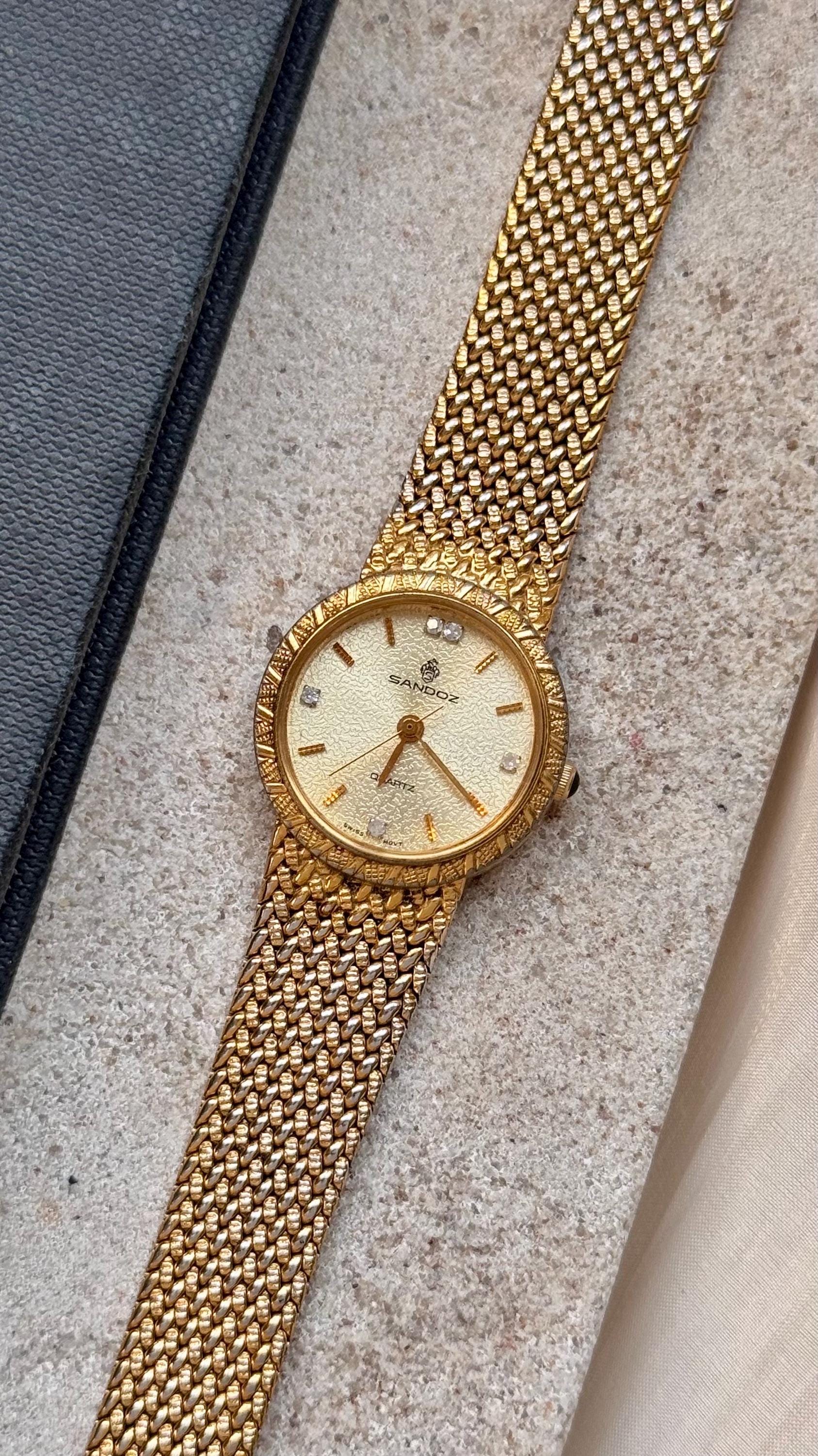 Sandoz gold watch México