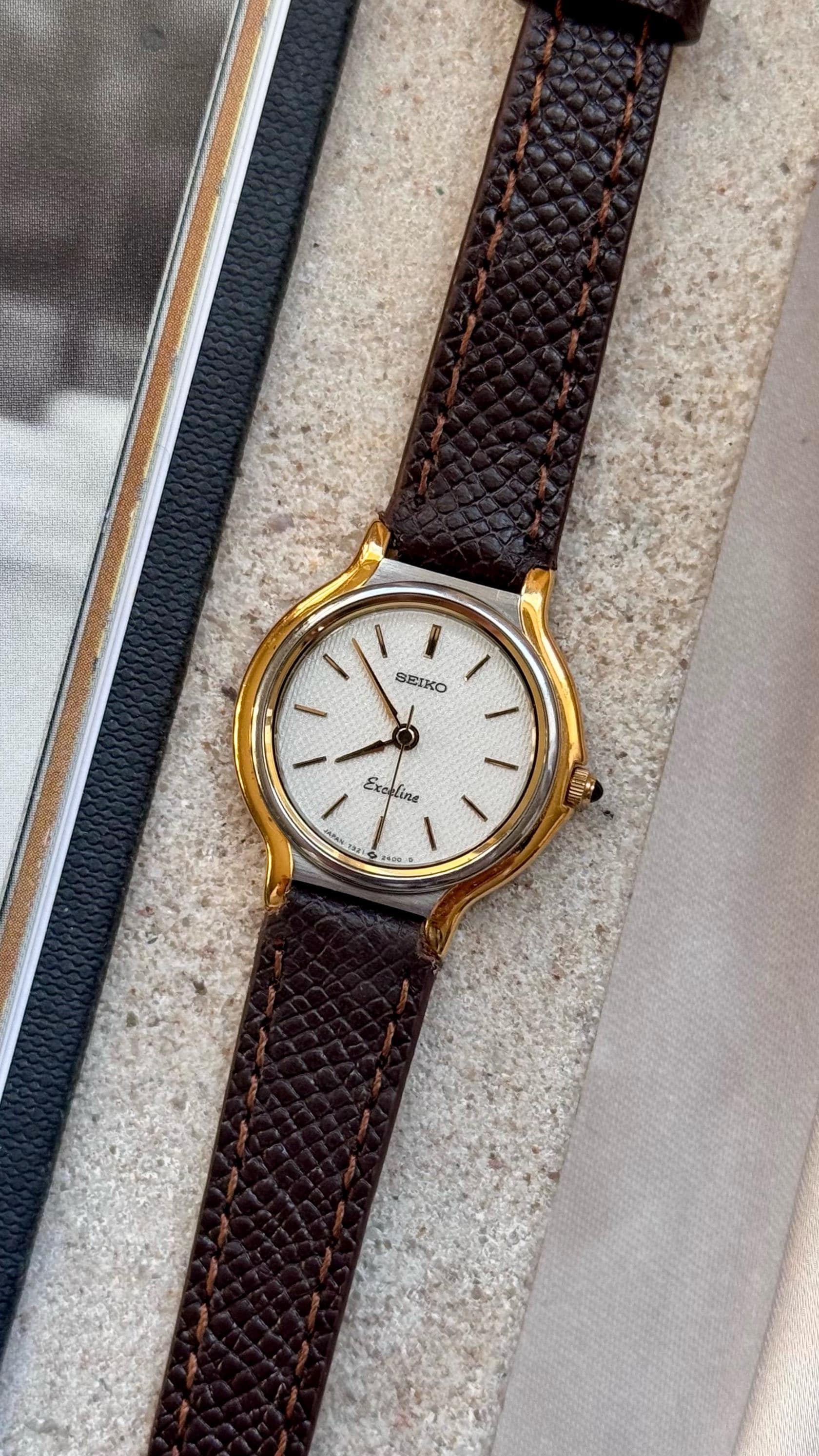 時計 vintage SEIKO EXCELINE GOLD 4N20-0370 Seiko exceline 4n20 - Gem