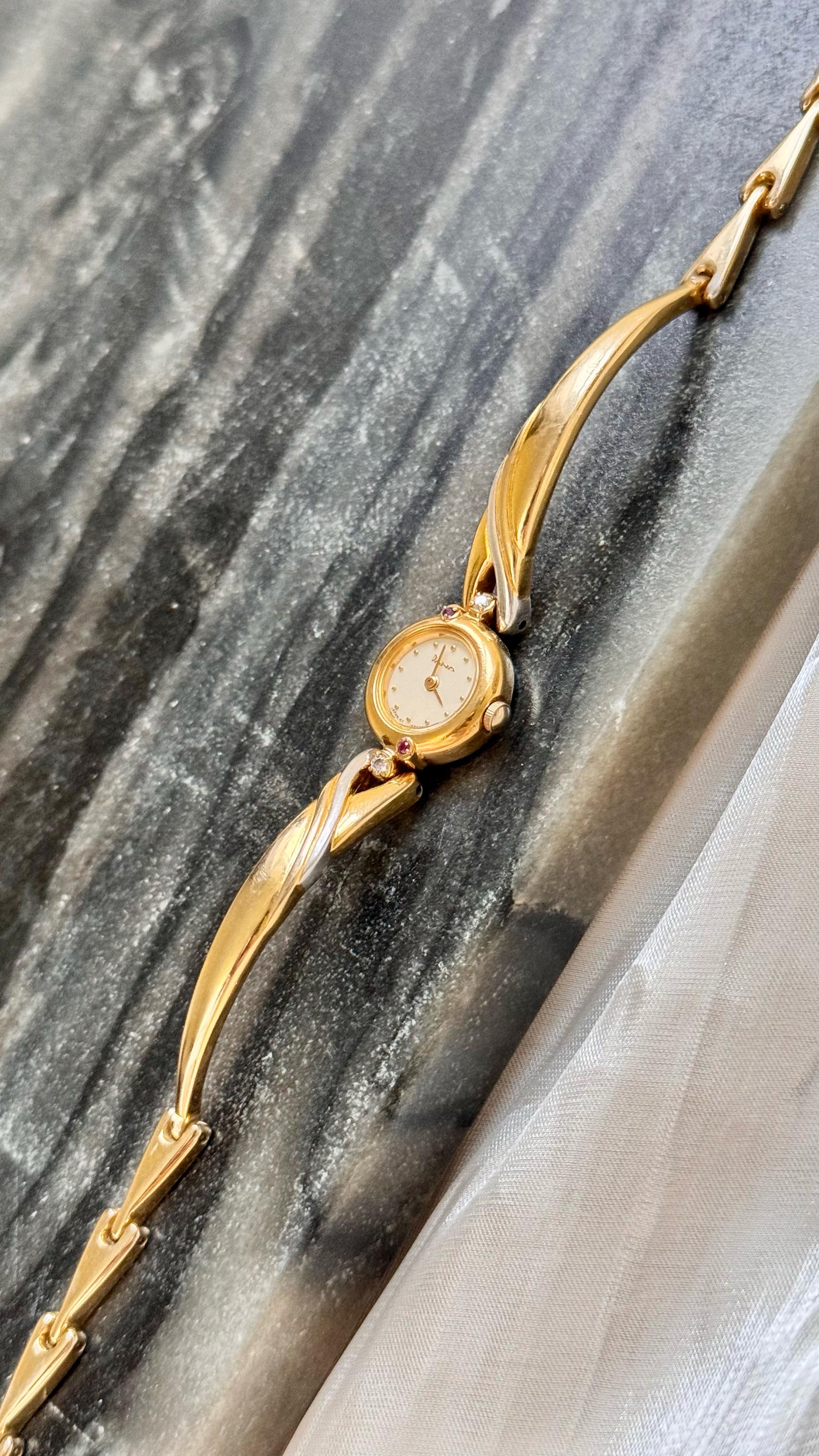 Dana ORIENT Vintage Watch 1990s - Diamonds and Rubies - Etsy