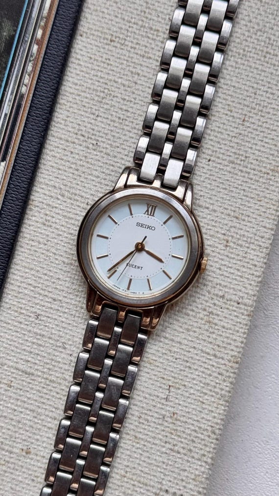 美品 SEIKO セイコー LUCENT ルーセント 5E21-06D40 コンビ