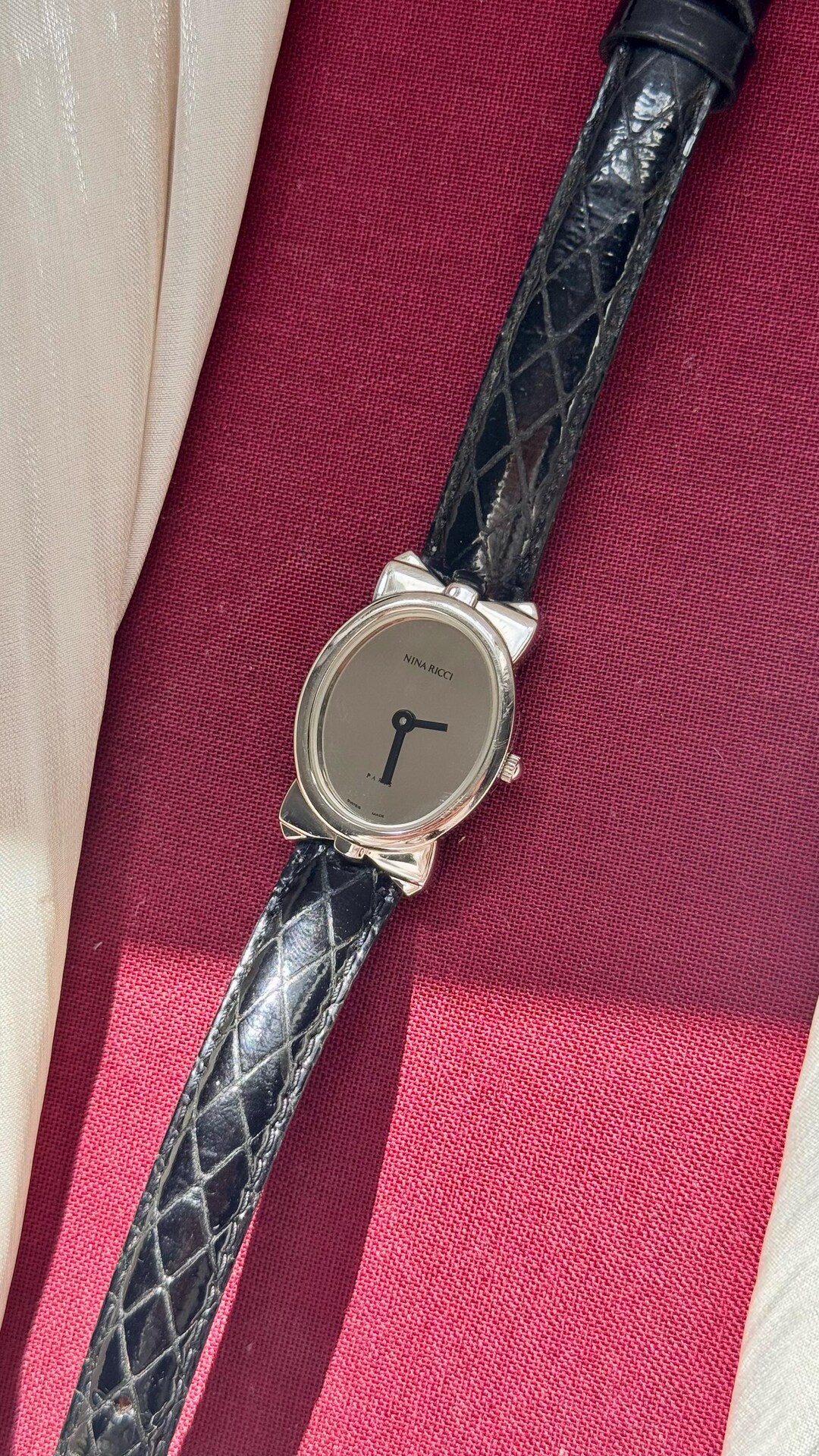 Daniel Ricci Watch Nina Ricci X Seiko 1982 Vintage Watch - Bespoke Leather - Etsy