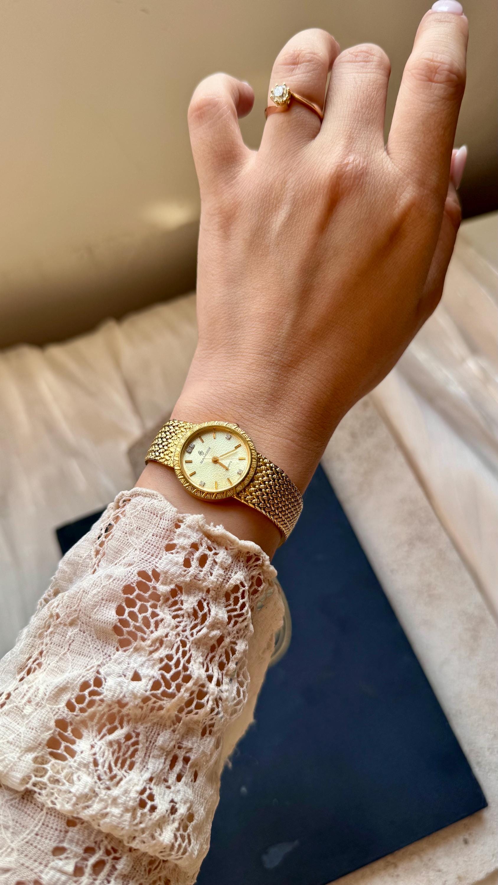 綺麗な稼働品❗️swiss made SANDOZ/サンドスアンティーク指輪時計 Sandoz Vintage Watch - Gold Plated Swiss Made - Etsy