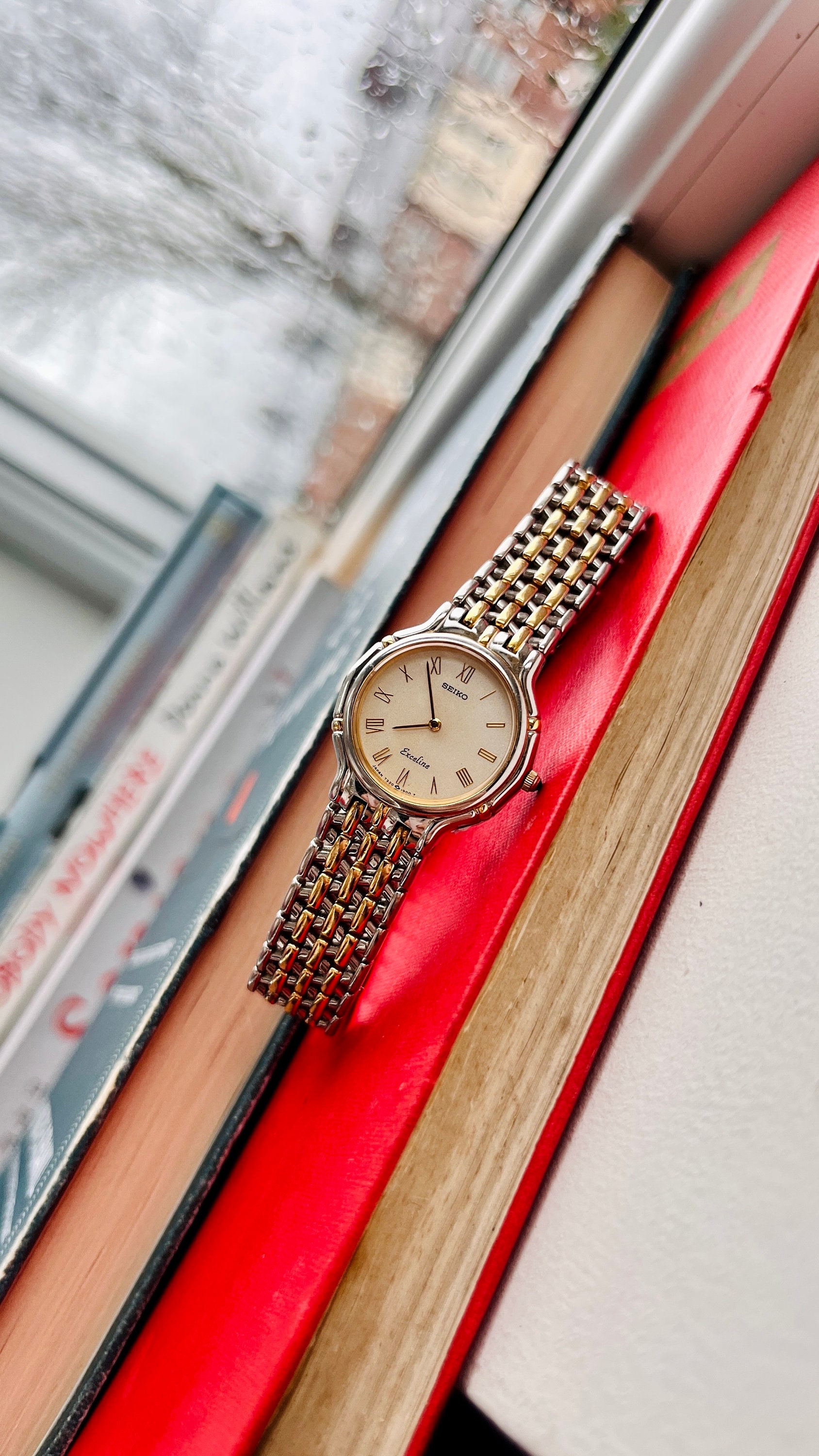 Vintage Seiko Exceline Two tone Watch Etsy