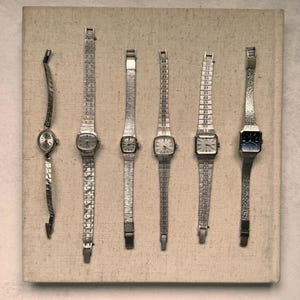 White gold plated mechanical vintage watches - ALL WORKING (from the 60s)