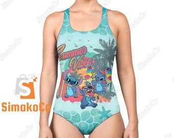 Blue Dog Swimwear, Blue Dog Swimsuit, Cute Blue Dog Swimwear,  Blue Dog Bikini,  Blue Dog Bathing Suit,  Funny Women Swimsuit