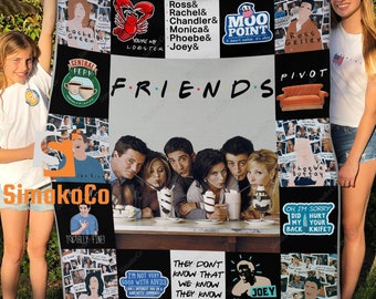 Friends Movie Blanket, Friends Blanket, Friends Movie Gift, Friends Movie Travel Blanket, Friends Movie Warm Blanket, Gift For Him