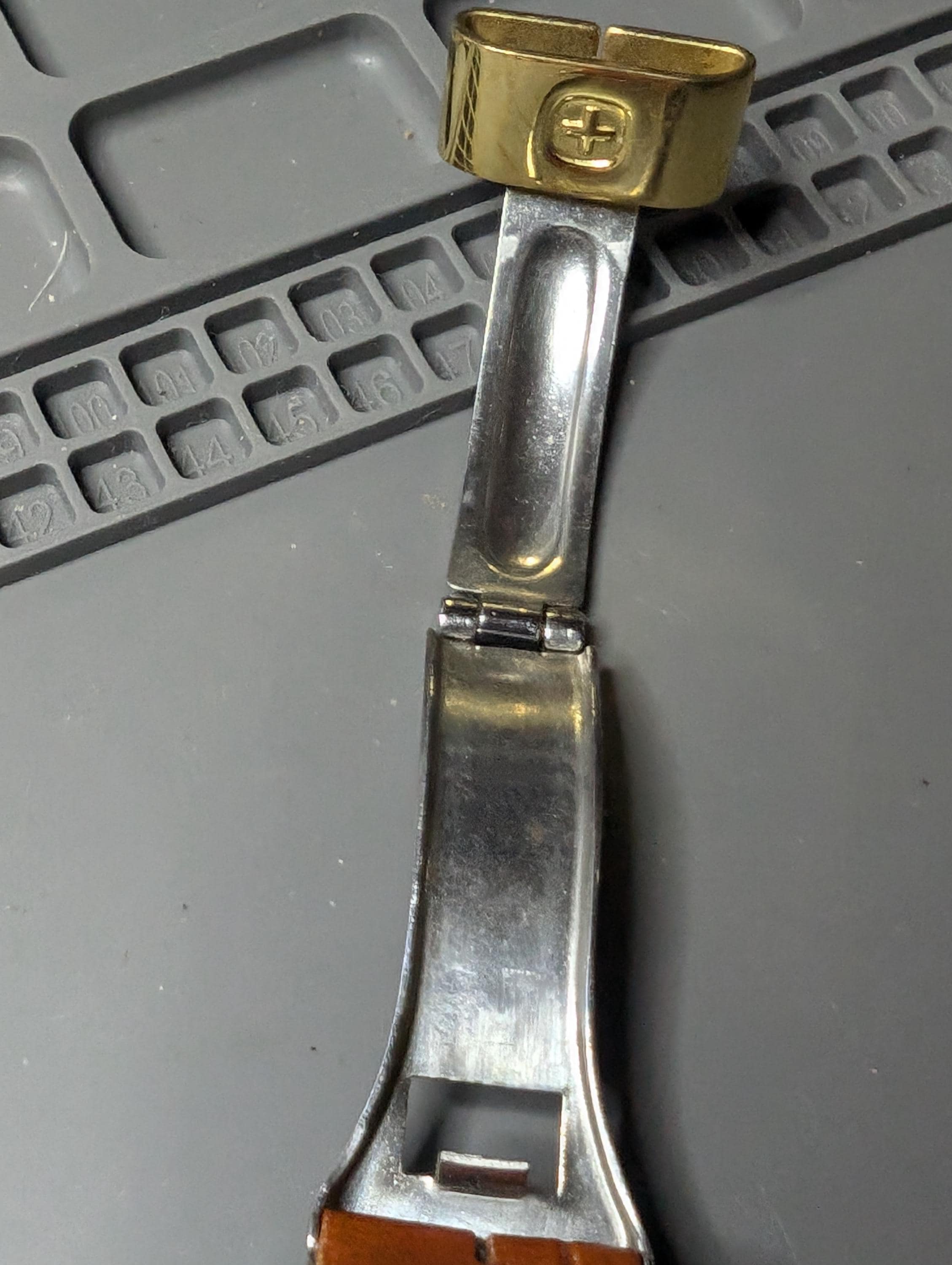 Vintage Wenger Genuine Rectangular Quartz Watch W/ Original Band and