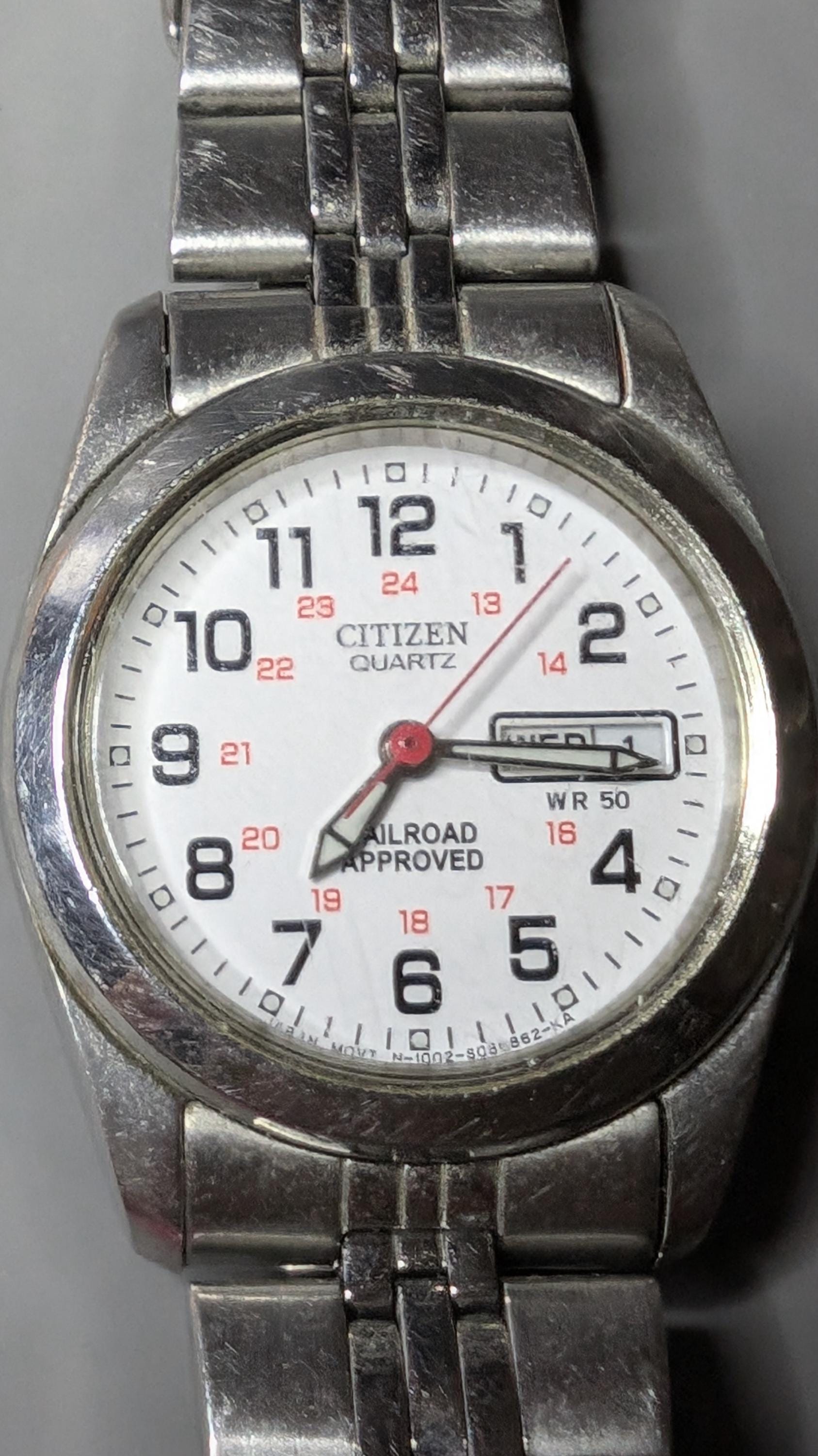 Ladies Vintage Citizen Railroad Approved Quartz Watch With Ladies Vintage Citizen Railroad Approved Quartz Watch With