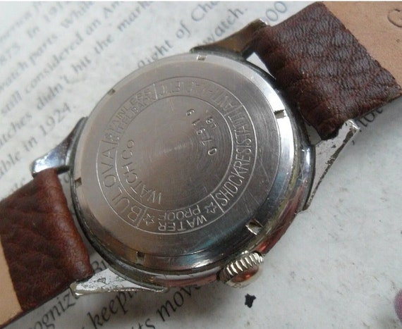 1958 Bulova 17 Jewel Honeycomb Dial manual watch.… - image 4
