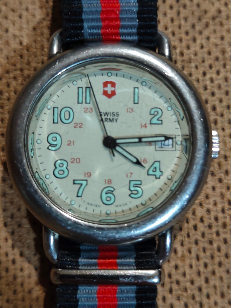 Victorinox Swiss Army Infantry Watch. New Strap and New Battery. Keeps