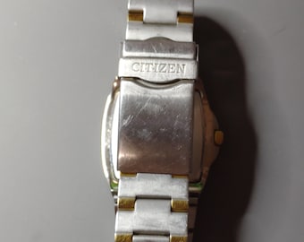 Citizen 1032 Base Metal Buy Vintage Citizen Two-tone Rectangular