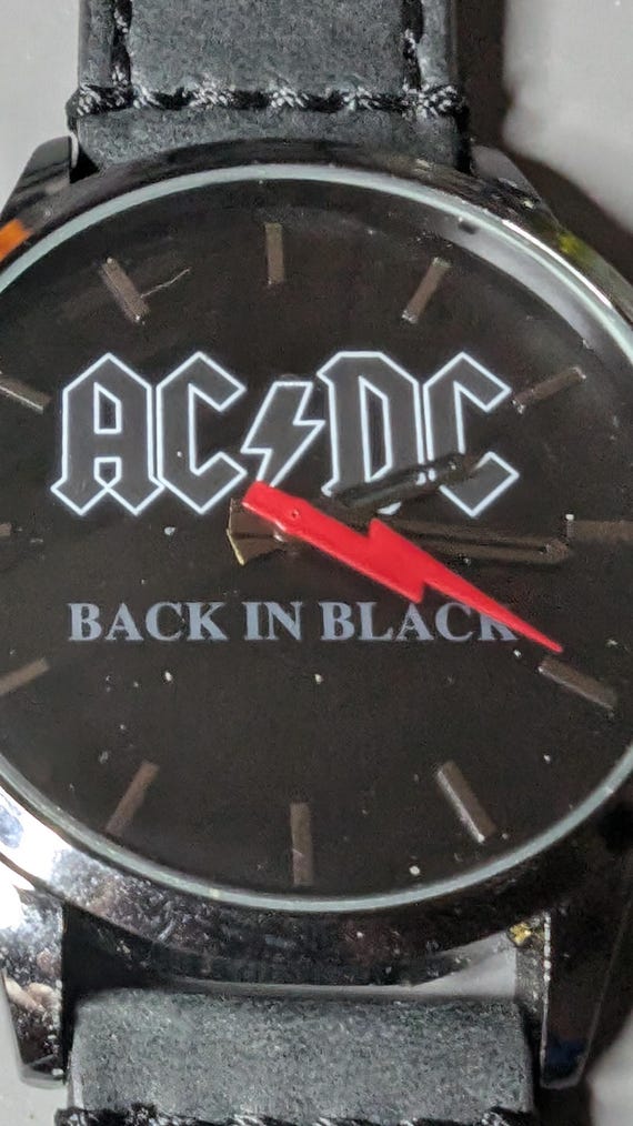 Certified Rock Band AC/DC quartz watch with new batte… - Gem