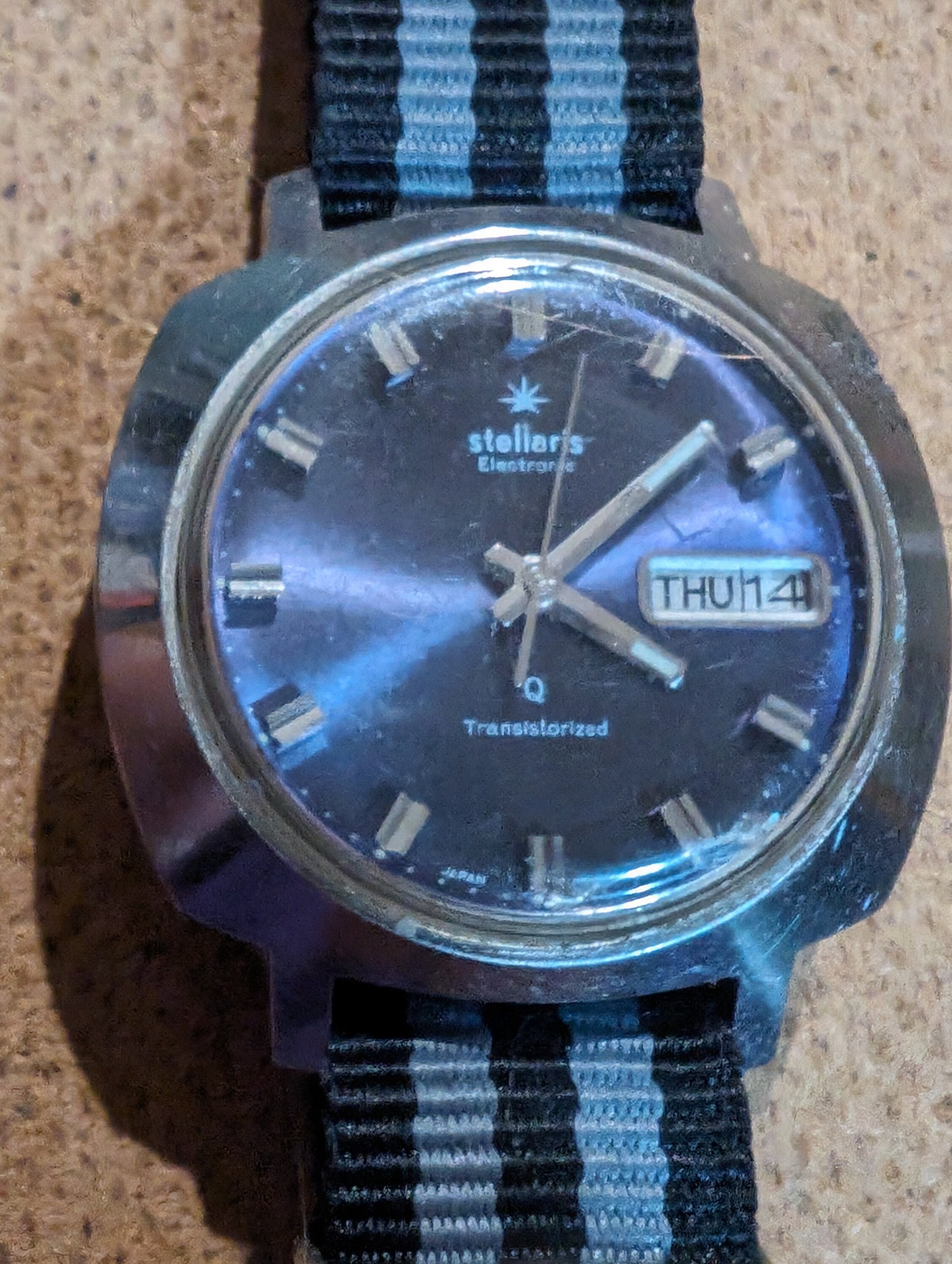 Stellaris electronic transistorized swiss watch hotsell