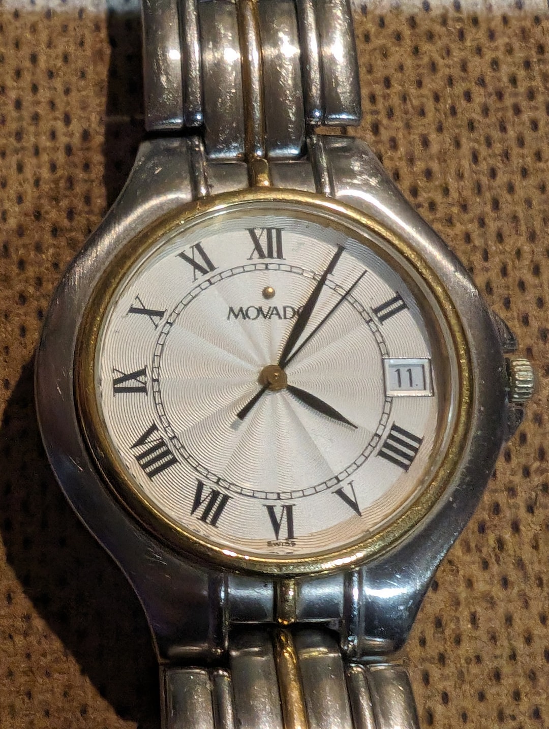 2000 Movado Museum Watch With Original Box With Instruction Book, Extra