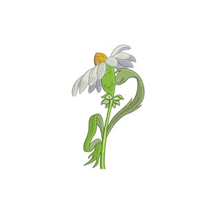 The flowers from Alice in Wonderland inspired. Daisy. Machine embroidery design file. Install download. Different sizes..