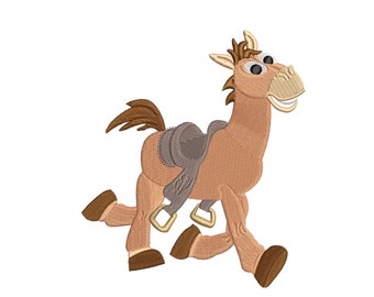 Toy Story Bullseye inspired. Machine embroidery design file. Install download. Different sizes