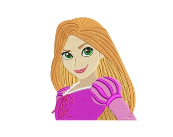 Tangled Rapunzel Signature Autograph DIGITAL Embroidery Machine