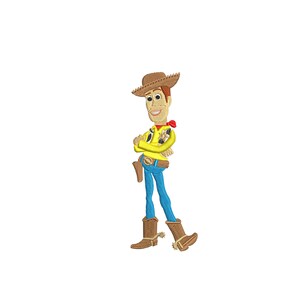 Toy Story Sheriff Woody inspired. Machine embroidery design file. Install download. Different sizes