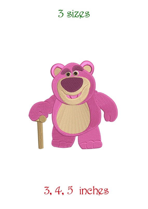 Toy Story Lotso Inspired. Machine Embroidery Design File. Install