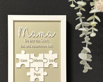 Mama Puzzle, Papa Puzzle, Oma Puzzle, 3D Druck, Muttertagsgeschenk, Valentinstag, Vatertagsgeschenk