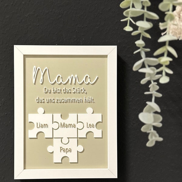 Mama Puzzle, Papa Puzzle, Oma Puzzle, 3D Druck, Muttertagsgeschenk, Valentinstag, Vatertagsgeschenk