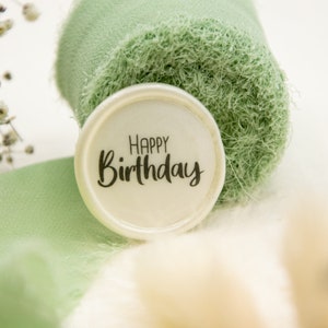 Happy Birthday Wachssiegel – selbstklebend & handgemacht | Siegel für Geschenke, Karten, Verpackungen, Geburtstagspapeterie