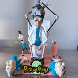 Rick and Morty &quot;King of S#!t&quot; Toilet Rick Sculpture - Unique Fan Art!