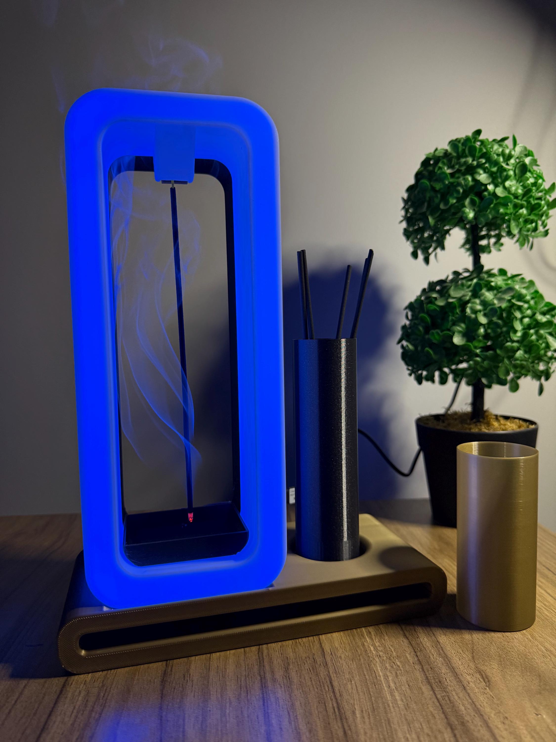 Modern LED Incense Burner – Relaxing Aromatherapy Diffuser - Etsy