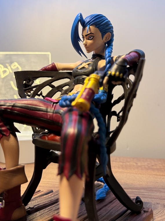 EOF-209ARCANE Jinx フィギュア 9デザイン Hand-painted Jinx Resin Statue – League of Legends Collectible, 9