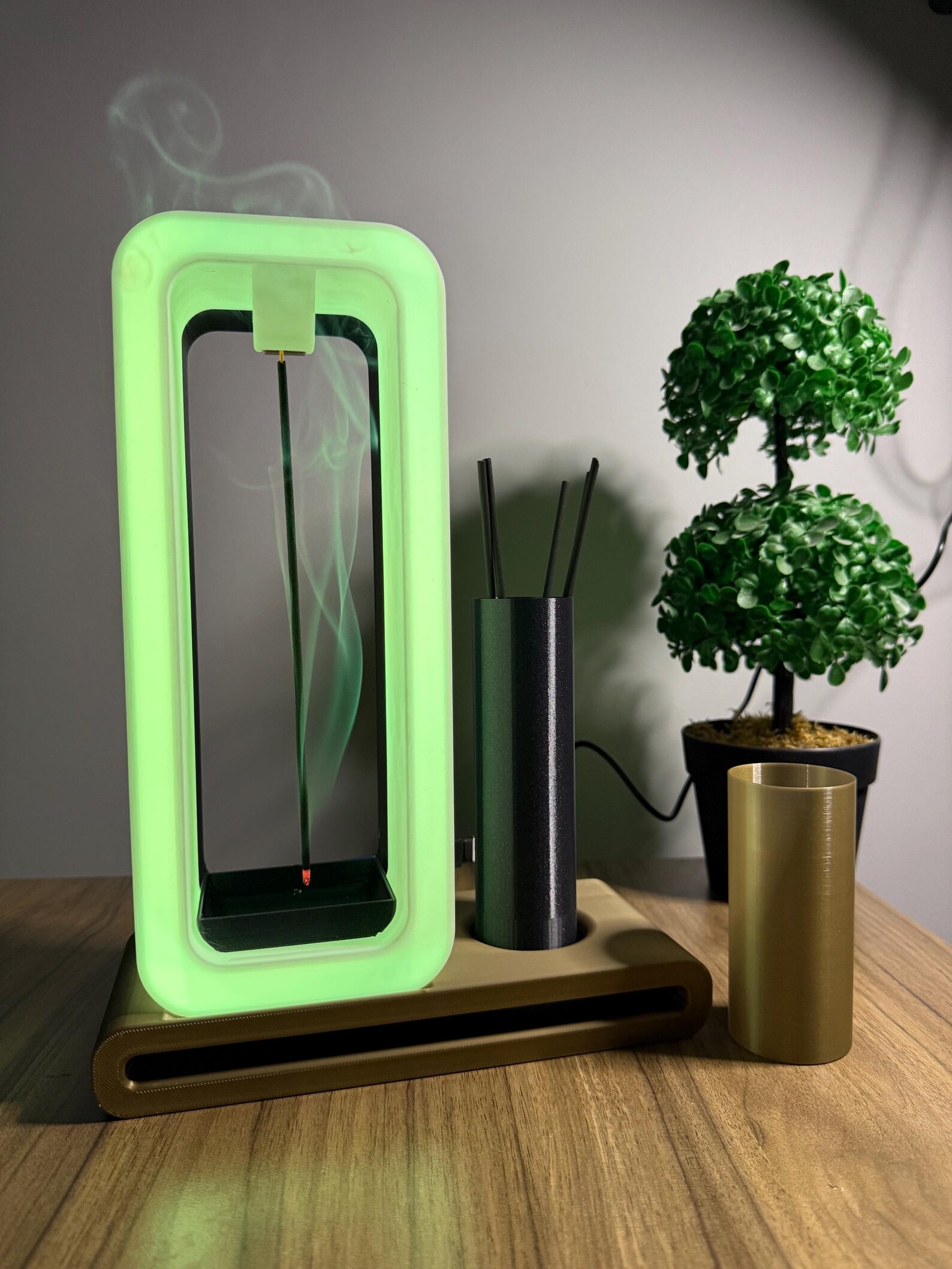Modern LED Incense Burner – Relaxing Aromatherapy Diffuser - Etsy